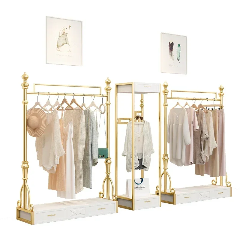 Jewelry Tender Coat Rack Wardrobes Hanger Simple Living Room Storage Clothes Rack Stores Colgador De Ropa Trendy Furnitures