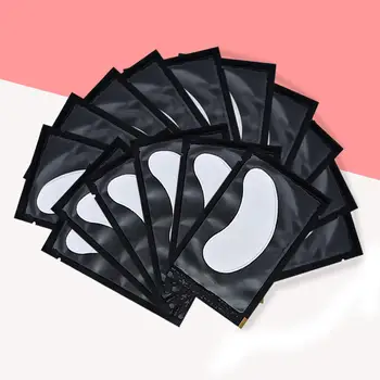 보푸라기 없는 언더 아이 젤 패드, 수분 아이페이퍼 패치, 속눈썹 연장, 아이 팁 스티커 랩, 메이크업 도구, 100 쌍