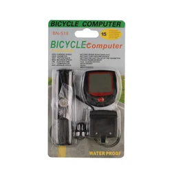 Multifunction Waterproof Cycling Speedometer with Odometer and Stopwatch (Black)