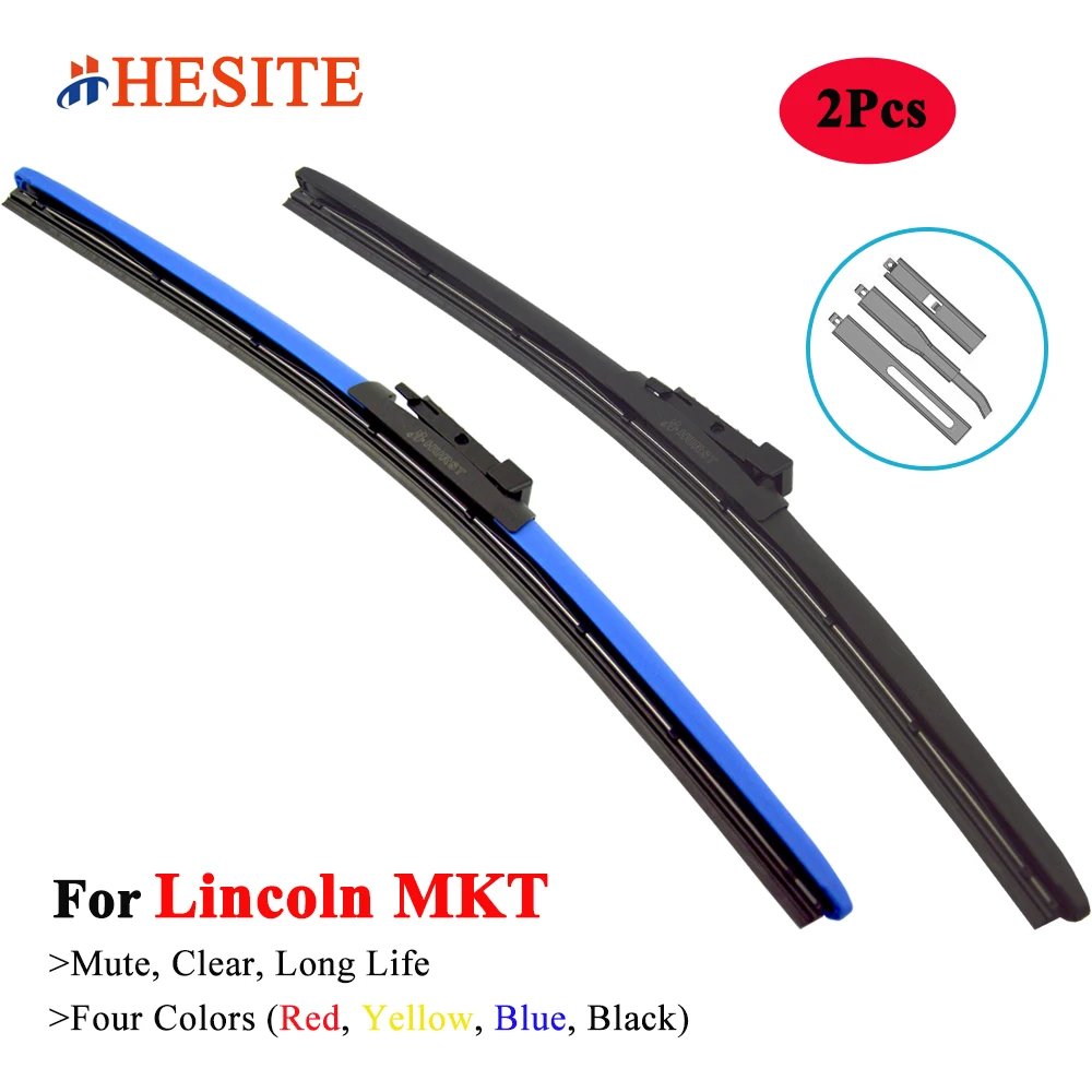 HESITE Colorful Windshield Wiper Blades For Lincoln MKT SUV 3.5 3.7 AWD 2010 2012 2015 2016 2018