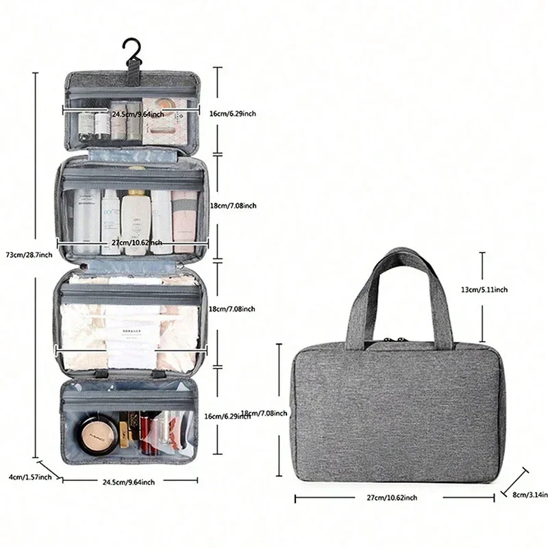 Women's Travel Toiletries for Men - Portable Hanging Storage Bag Cosmetic Bag Suitable for Cosmetic Travel Accessories Essential - 6
