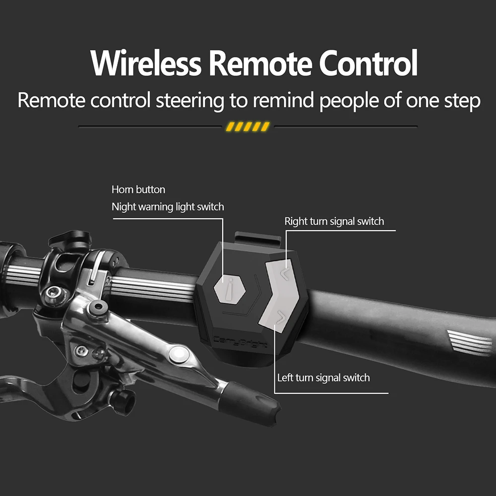 Wireless LED Bike Turn Signal 4