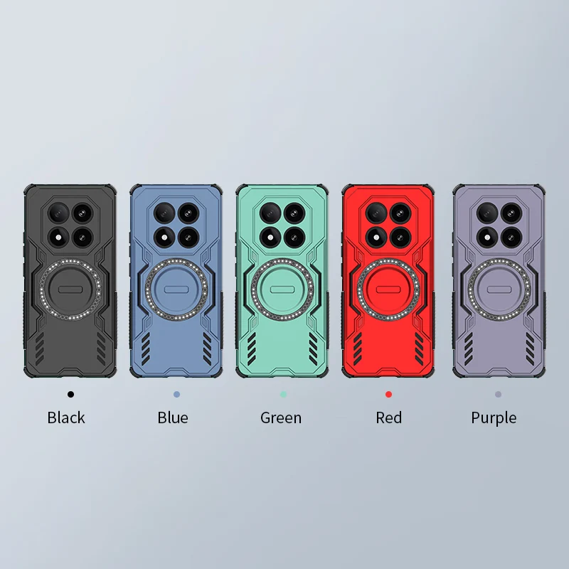 Enhanced Armor Shockproof Magnetic Holder Phone Case Cover
