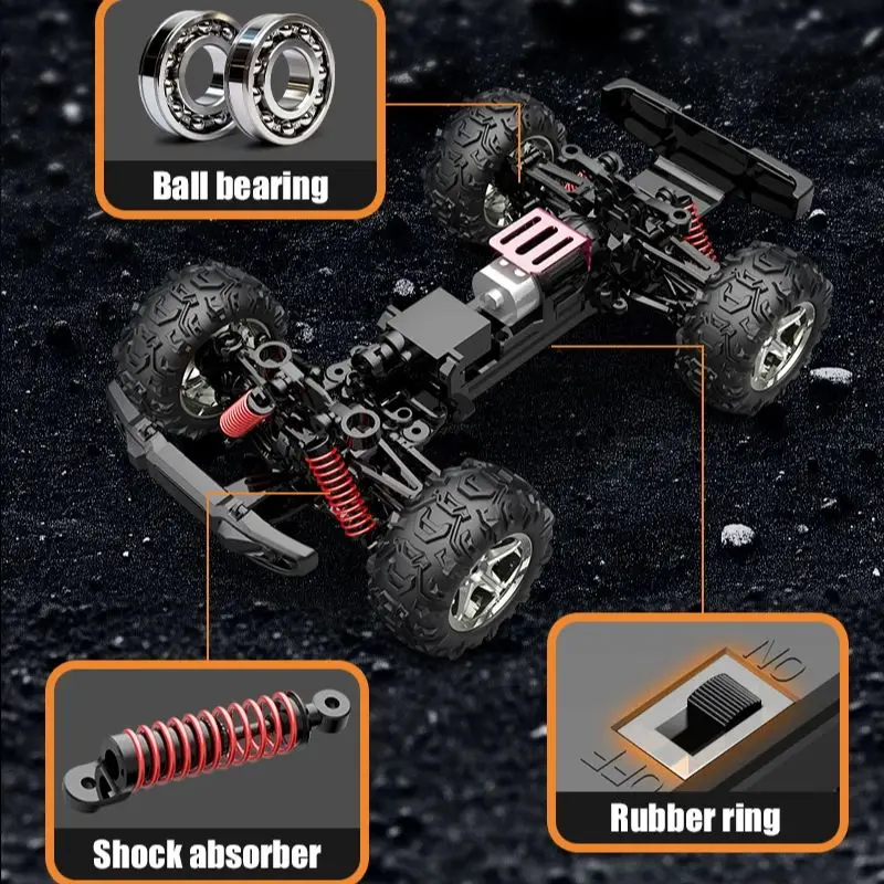 JJRC C8819 RC Cars 2.4G 4WD 30KM/H High Speed Remote Control Car Jeep Model Car Monster for Adults Kids Toys Gifts 3