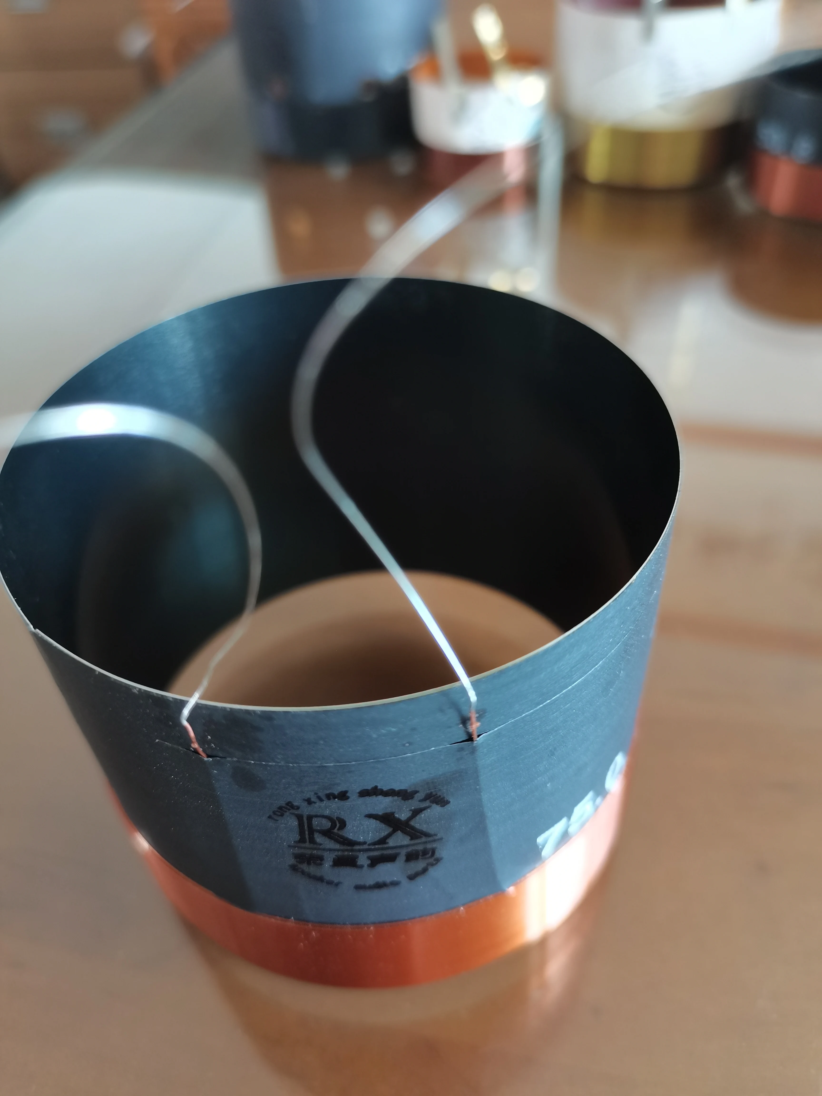 ID: 75 mm 2 15/16" 8 ohm woofer bass loudspeaker speaker voice coil 1 unit stents:black aluminous