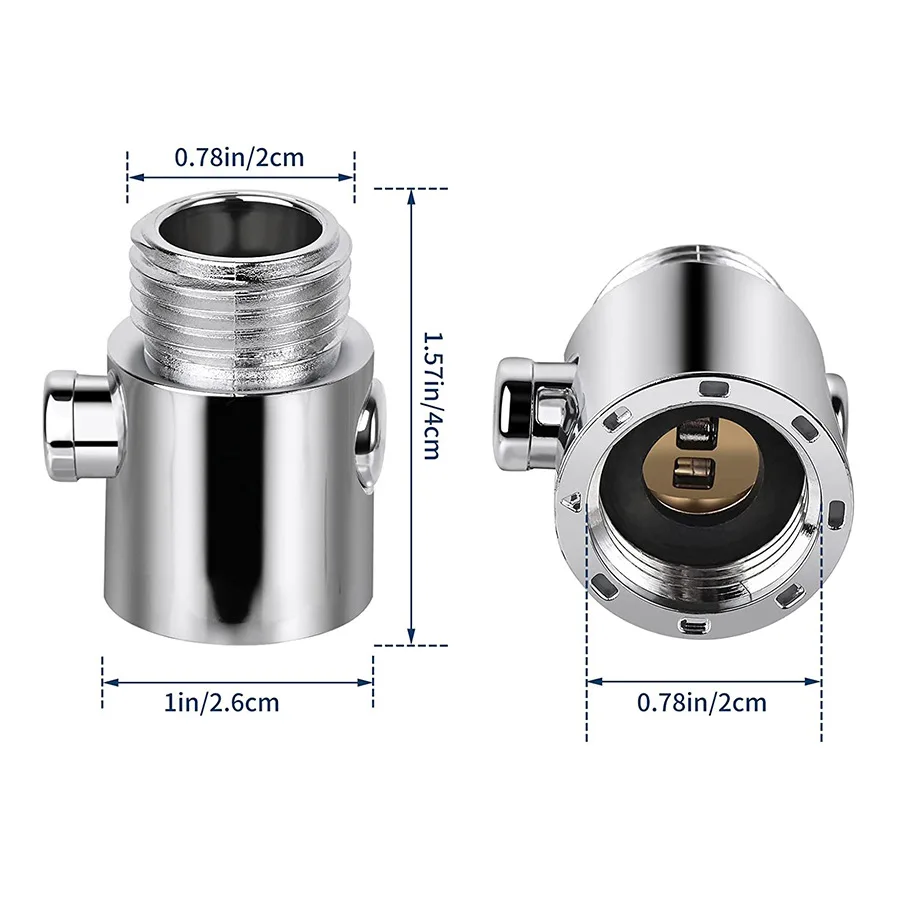 New Aluminum Alloy Silver Bidet Anal Enema Shower Head Anus Cleaning Wash Douche Portable Sprayer Thread G1/2' 5
