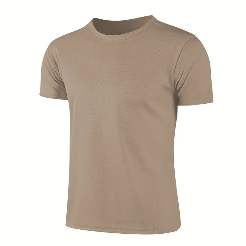 Quick Dry Round Neck Short Sleeve Sport T Shirt Gym Jerseys Fitness Shirt Trainer Running T-Shirt Men Sportswear Костюм Летний