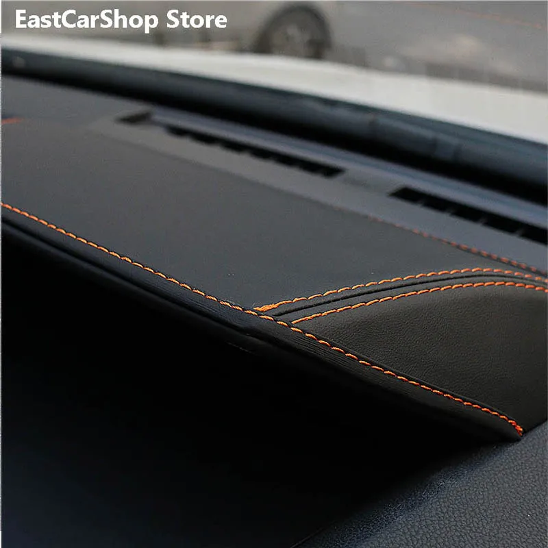 

Car Dashboard Instrument Foreskin Leather Case Decorative Protective Cushions Mat for Subaru XV 2018 2019 2020 2021 Accessories