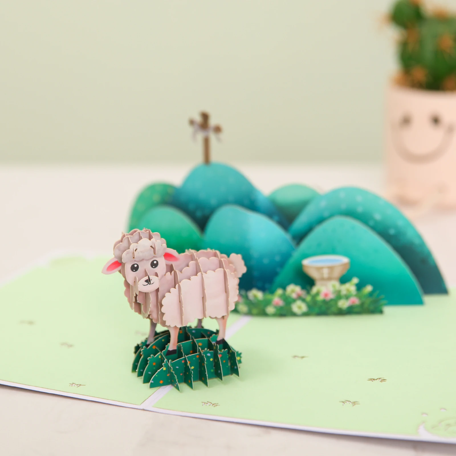 3D Baptism Pop Up Card Bhristening Greeting Cards Gift