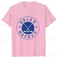 T-shirt imprimé Off Campus, mode d'été décontractée, manches courtes, col rond, t-shirts pour femmes/hommes, motif Briar Hockey, t-shirt neutre 4