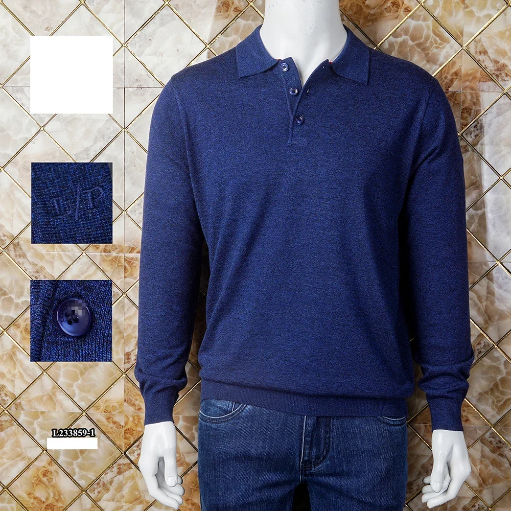 

BILLIONAIRE OECHSLI Sweater Cashmere men's 2024 new warm autumn winter embroidery button elastic Knitwear quality big size M-4XL