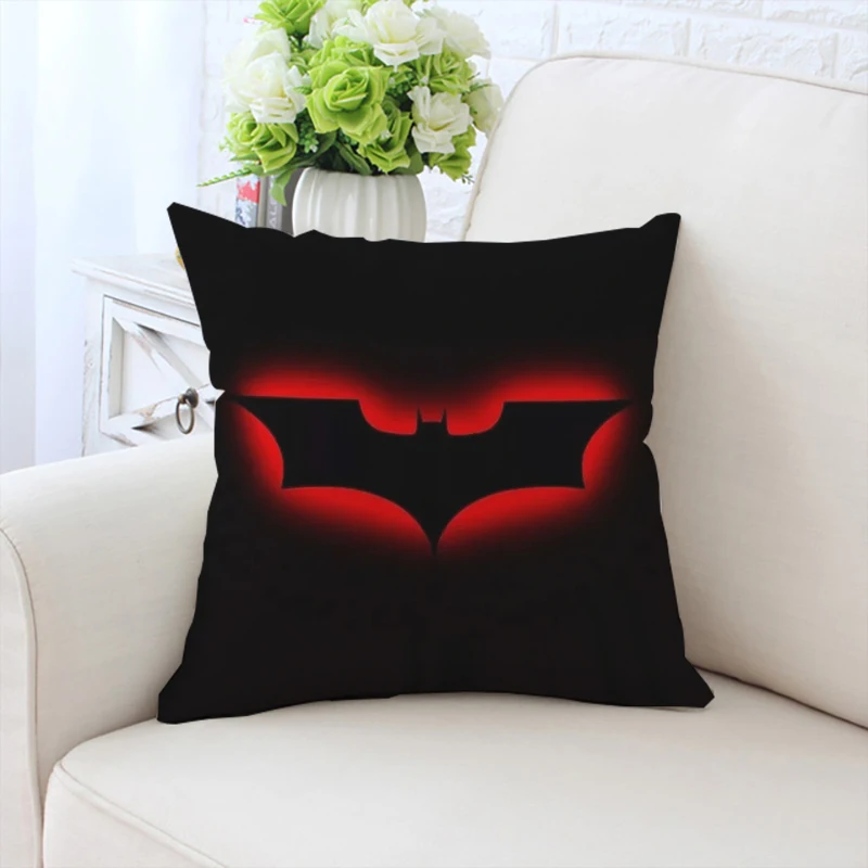 

Pillow Cover B-Batmans Double sided Printed Sofa Decorative Cushion Cover Bed Decorative Pillow Cover Customized Gift 40x40cm
