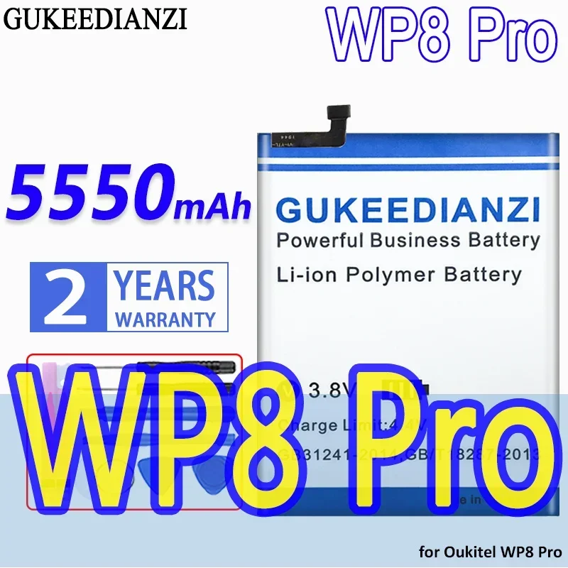 

GUKEEDIANZI High Capacity Battery 5550mAh for Oukitel WP8 Pro WP 8Pro Bateria