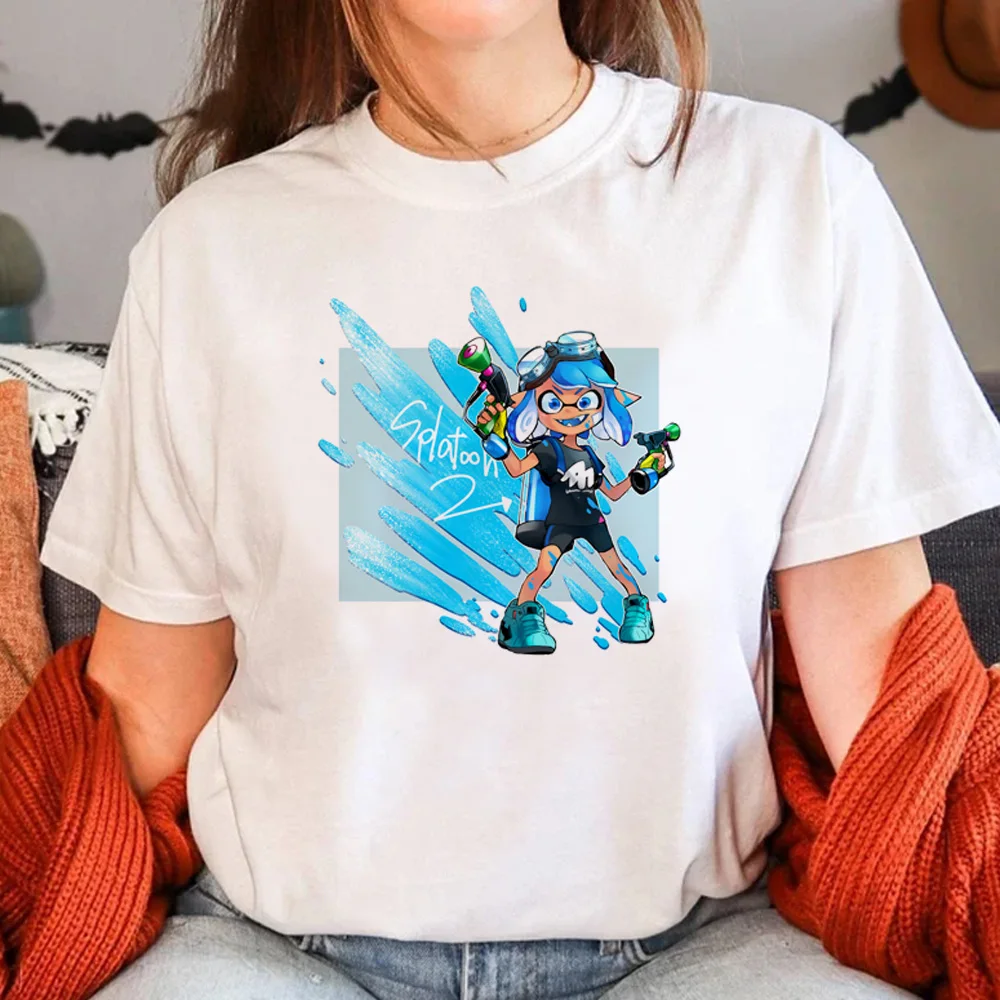 

Splatoon tshirt women anime t-shirts girl harajuku 2000s comic clothing