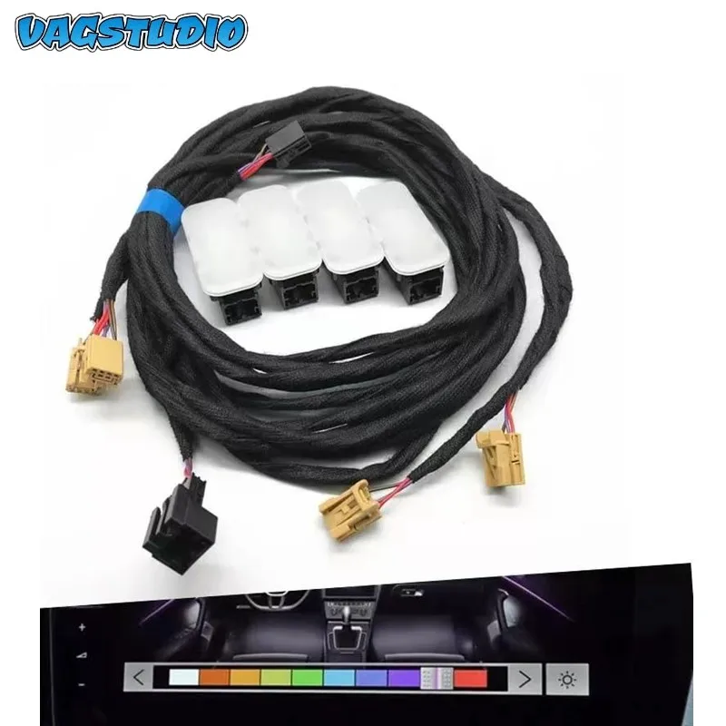 

Разноцветные светодиодные ленты RGB для VW Passat B8 Golf 7 MK7 7,5 Tiguan MK2