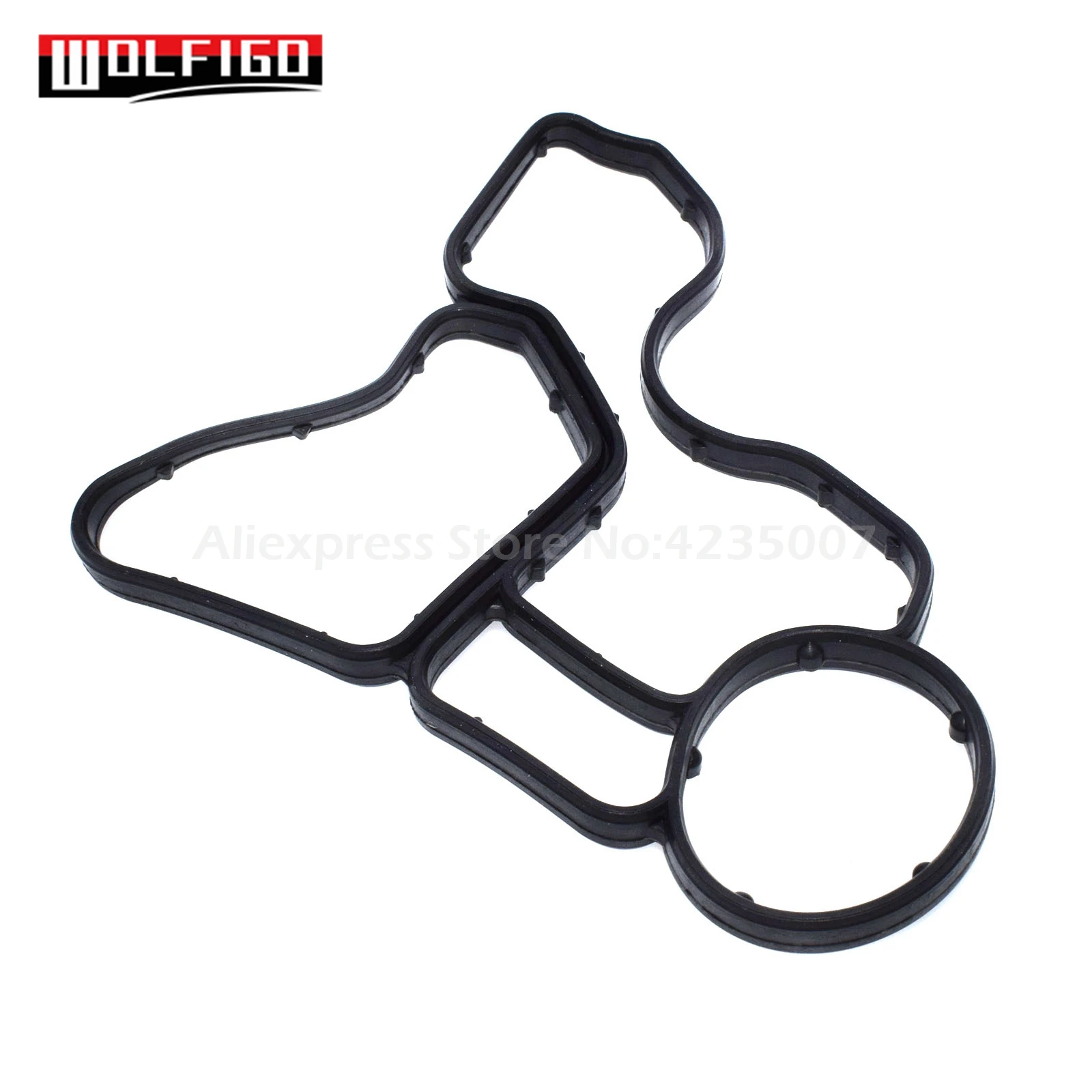 5 Sets Oil Filter Housing Gasket Cooler Seal Rubber Set 11428637820 11428637821 For BMW E60 E61 E81 E90 E91 525i 11427525335