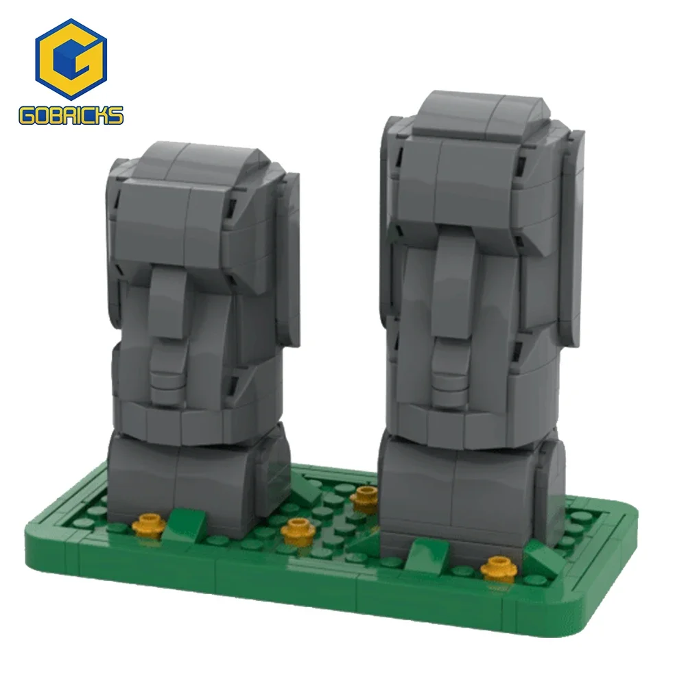 

Gobricks Stone Statue Creative MOC Buliding Blocks Children Education Assembly DIY Bricks Model For Kids Birthday Gift