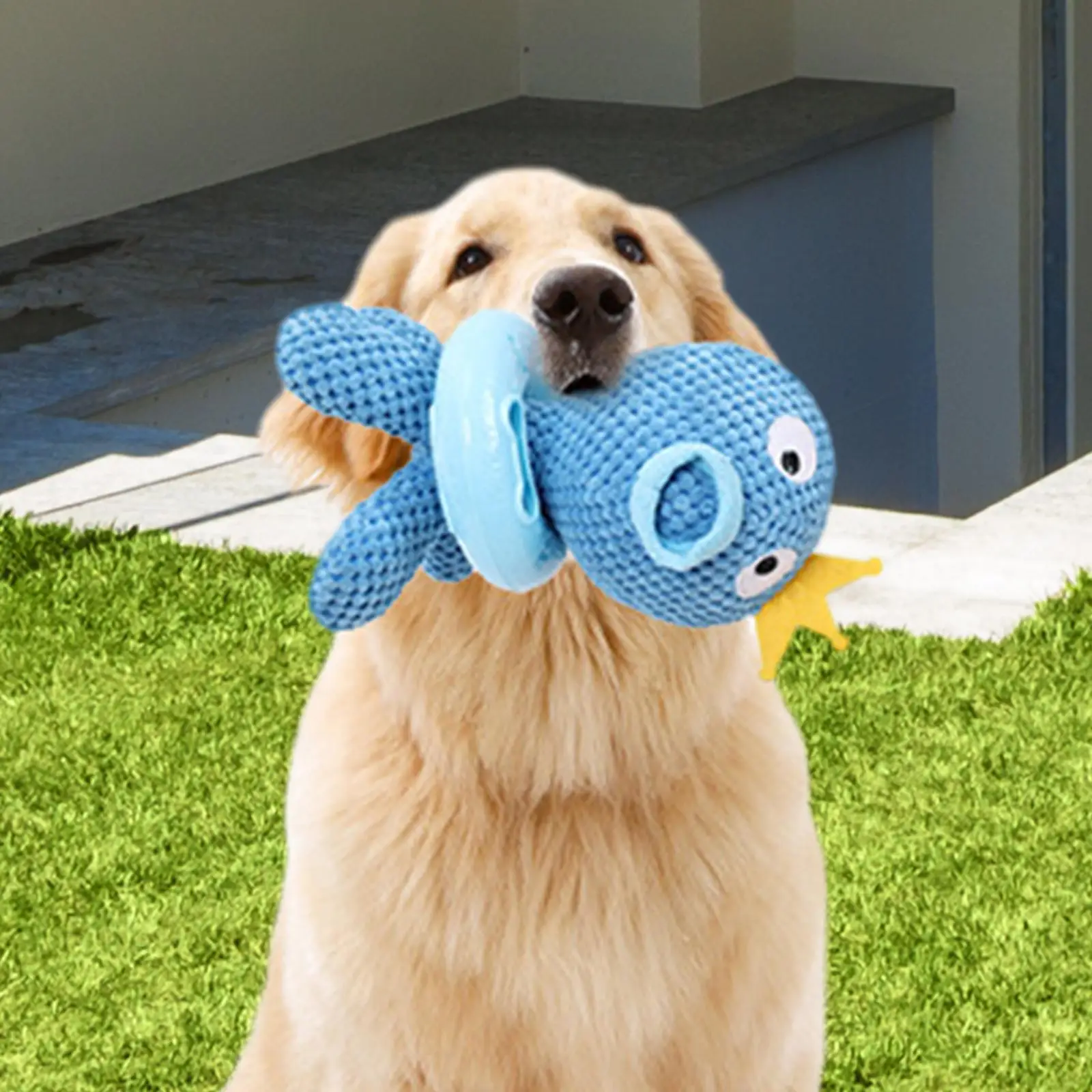 

Leakage Food Toy Plush Squeaky Dog Toy Funny Indestructible Food Dispensing Chew