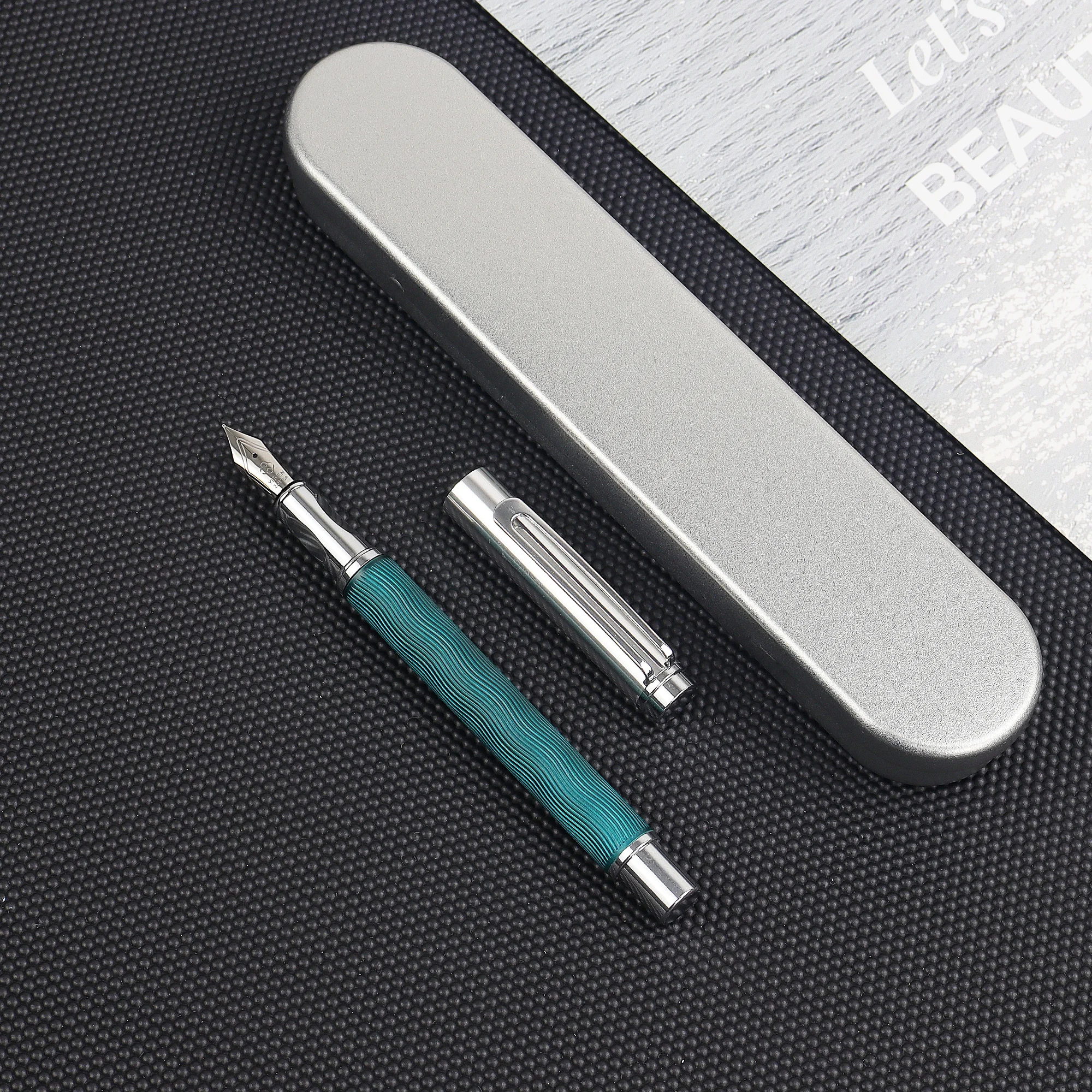 Fountain Pen 1 PC Luxury Business Style Steel With Gift Box For Gifting