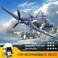 New Volantexrc F4U Corsair RC Plane Aerobatics 2.4G 4CH EPP Foam 400mm Wingspan Remote Control Airplane Aircraft Fighter761-8 V2 1