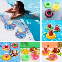 Swimming Pool Drink Cup Stand Holder Float Toy Coasters Inflatable Drink Holder For Beverage Bottle Kids Toys and Pool Party 2