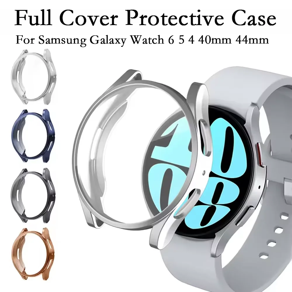 Premium Full Cover Protective Watch Case - Soft TPU Plating with Screen Protector and Anti-fall Design