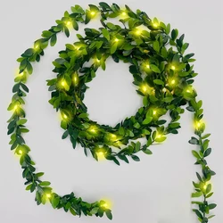 Enchanted Ivy Leaf Fairy String Lights for Elegant Home and Event Decor (Green  2m 20led)