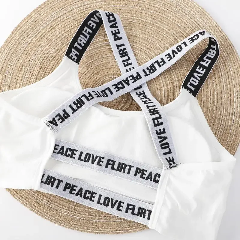 All-In-One Crop Top Women I-Word Undershirt Summer Cheap Tops Sleeveless Bralette Inner Slimming Women's Tube Top Short Section