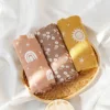 3PCS/Set Bamboo Muslin Swaddle Blanket Baby Blankets Newborn Printed Soft Cotton New Born Infant Receiving Wrap 1