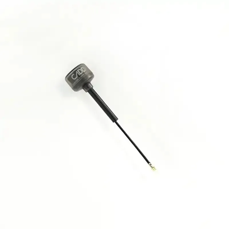 Antenne de remplacement Caddx Vista 5.8G LHCP IPEX posée sur fond blanc.