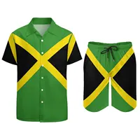 Jamaica Men's Beach Suit Funny 2 Pieces Pantdress  top Quality  Home Eur Size 2