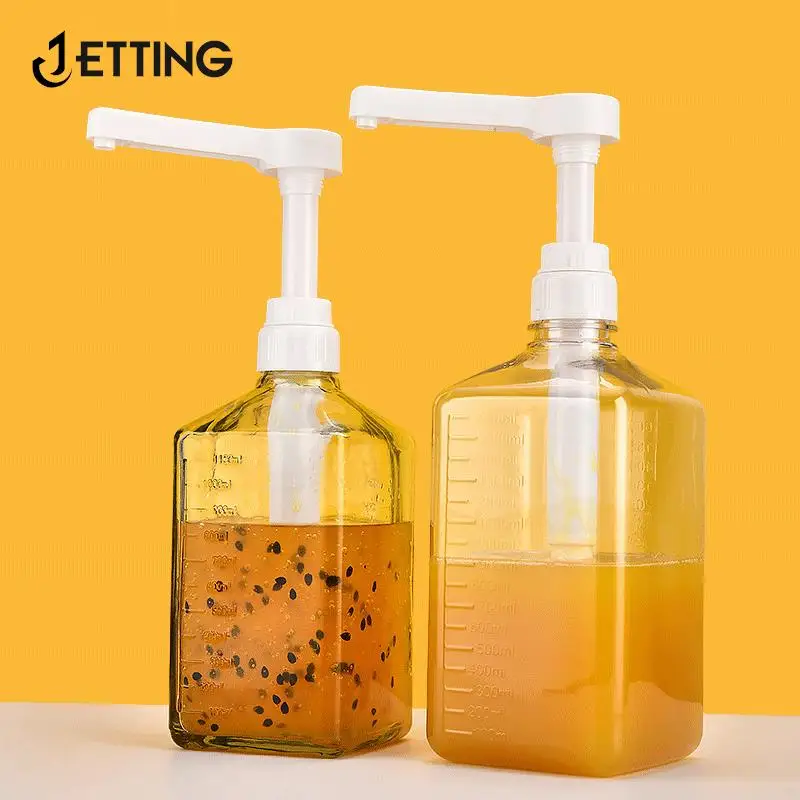 Dispenser Liquido Per Sciroppo Caffè - Bottiglia Con Pompa Da 1100ml Con Scala Graduata - Foto 3