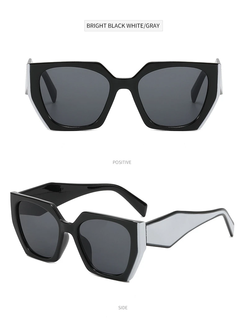 Fashion Square Sunglasses Women 2022 New Polygon Cat Eye Sun Glasses Ladies Shades UV400 Retro Luxury Brand Colorful Eyewear Men