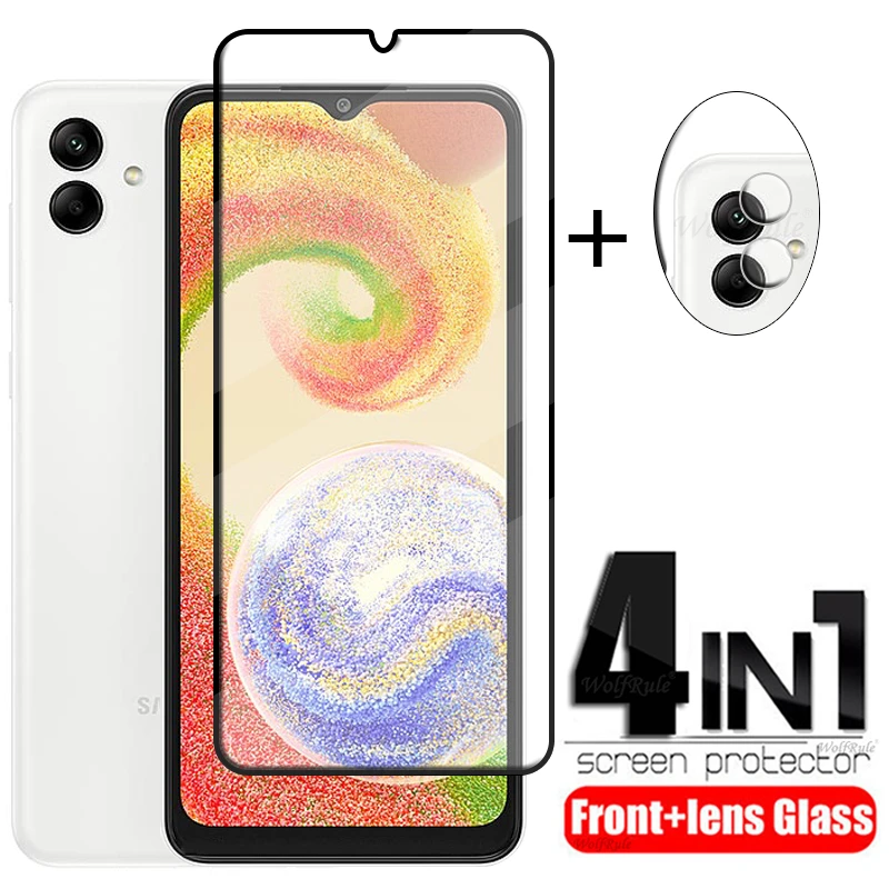 4-In-1 Per Samsung Galaxy A04 Glass Per Samsung A04 Screen Protector Per Samsung A13 A12 A03S A03 Core A03 A04 A04S Lens Film