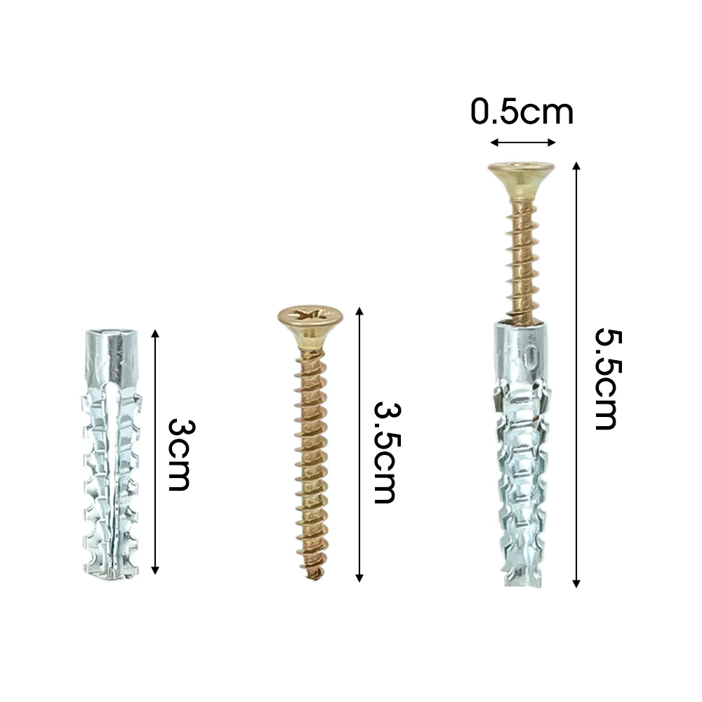 Expansion Bolt Set Metal Expansion Tube Self Tapping Screw 200/10set