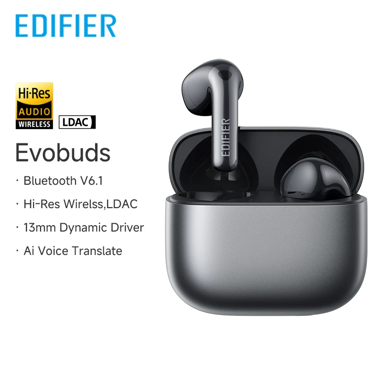Edifier Evobuds トゥルーワイヤレスイヤホン Bluetooth イヤホン AI