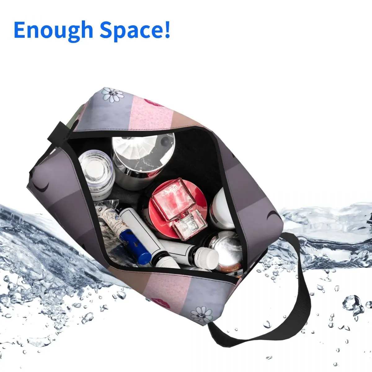 Custom Ariana Grande Pop Music Cosmetic Bag Fashion Large Capacity American Singer Makeup Case Beauty Storage Toiletry Bags 5