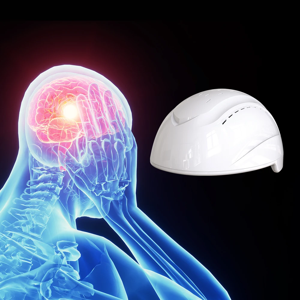 810NM Infrared Photobiomodulation Brain Helmet PDT Led Light Therapy Device For Parkinson Depression Stroke Autism RTMS Treatmen