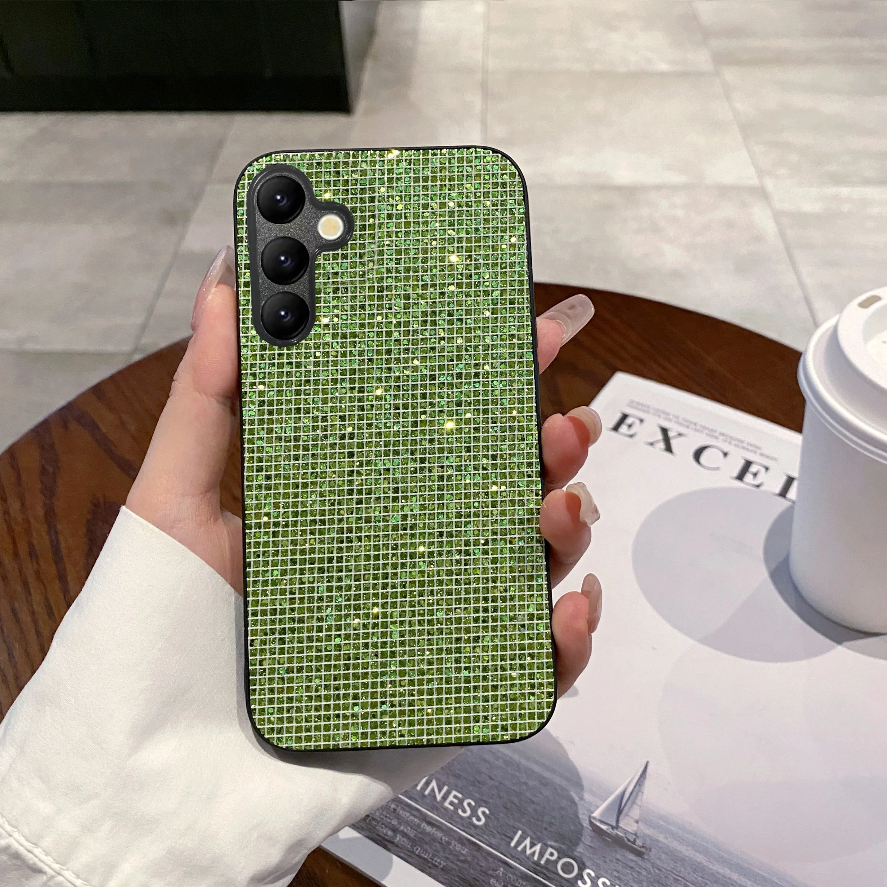 Luxury Shiny Colorful Grid Pattern Fashion Phone Case - TPU Shell