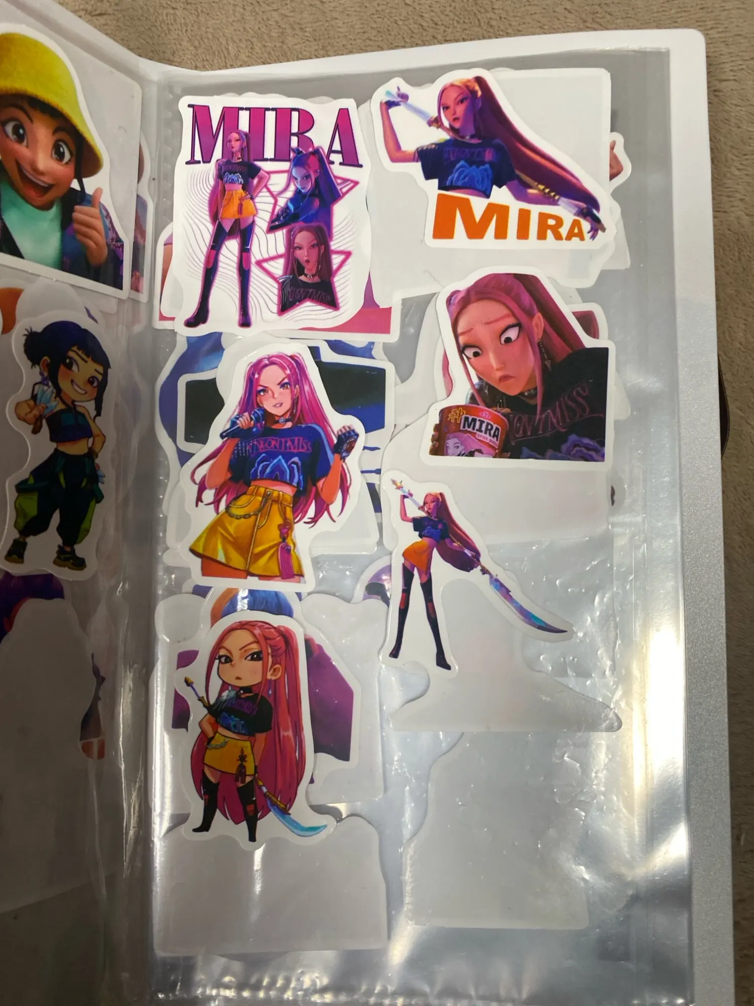 Lot De 60 Autocollants KPop Demon Hunters (2025) En Vinyle Imperméable