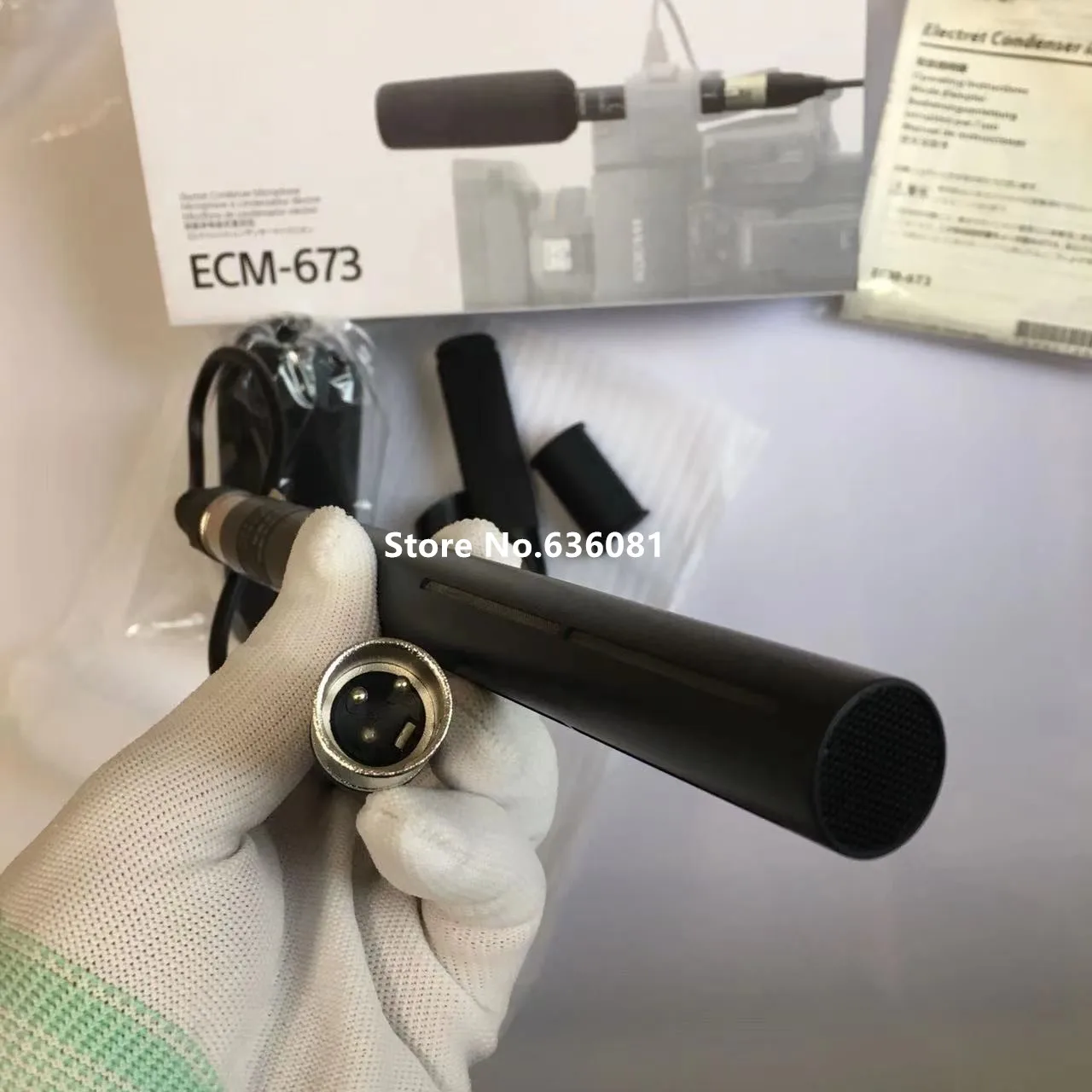 送料込み】ソニー エレクトレットコンデンサーガンマイク ECM-672