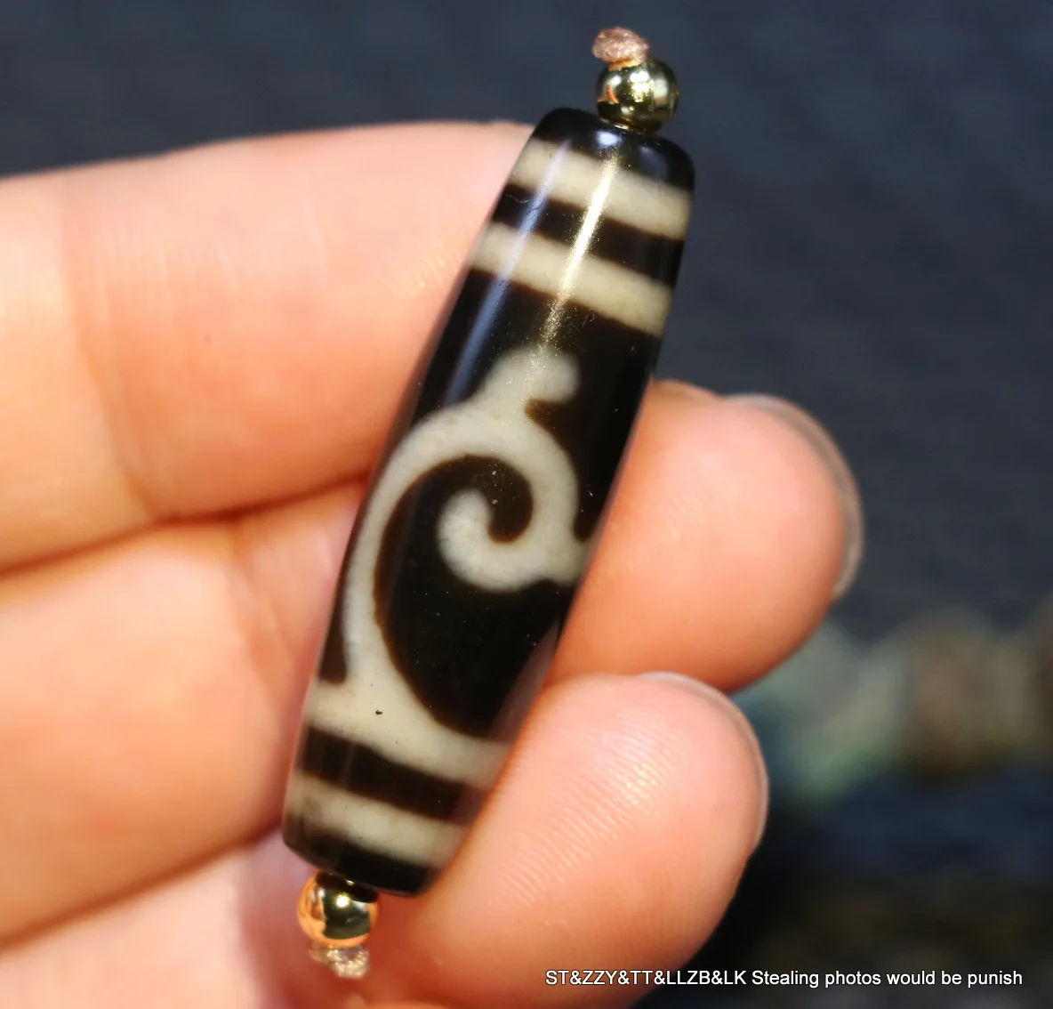 

LKbrother Talisman Treasure Magic Power Tibetan Old Agate Oily Ivory Color Lvdumu Totem dZi Bead Pendant 4A UPD210926K01