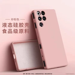 Liquid Silicone Matte Soft Case with Candy Color Finish and Camera Lens Protection for ZTE nubia RedMagic 11 Pro+ (Pink)
