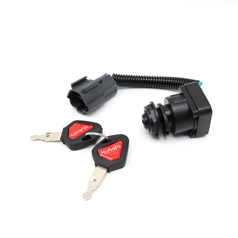 Kubota Excavator Universal Ignition Switch Ignition Lock key start Switch Lock For U15 U20 U25 U30 KX155 163 175