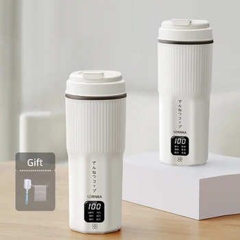 500ml Portable Electric Kettle Multifunctional Heating Cup Stew Cup Health Preserving Pot Thermo Pot Mini Travel Teapot 220V 1