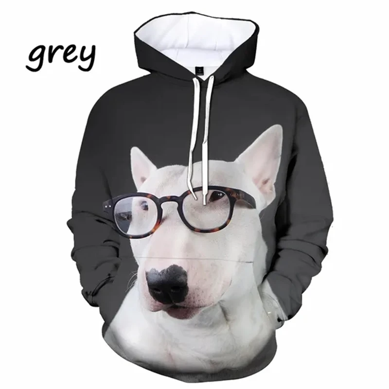 La última sudadera con capucha con gráfico 3D de Bull Terrier, sudadera con capucha de manga larga con diseño de perro, jersey de otoño, sudadera con capucha de gran tamaño y alta calidad