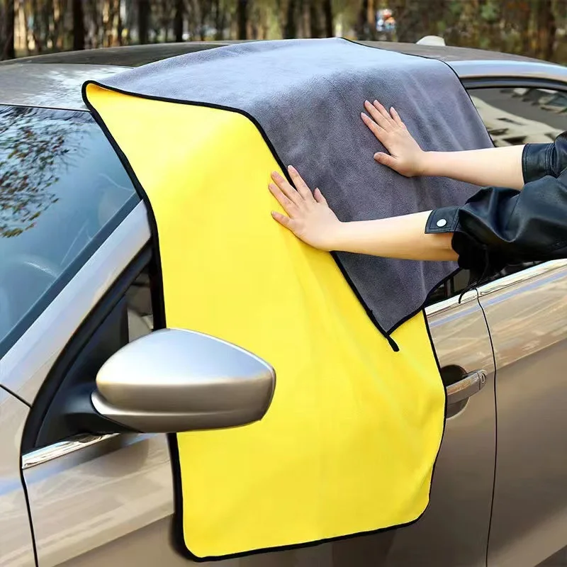 SEAMETAL 160X60CM Microfiber Car Wash Towel Thicken Towels Car Double-Sided Soft Cloth Auto Detailing Care Washing Drying Rags 6