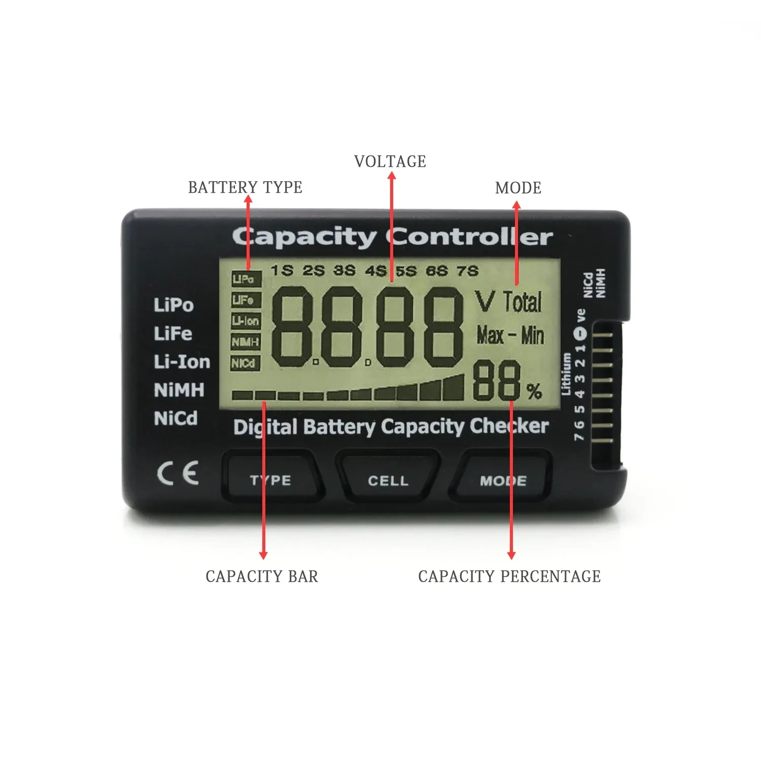 Nabíječka RC 1S LiPo 3,7 V 5 V 1 A USB pro baterku drona