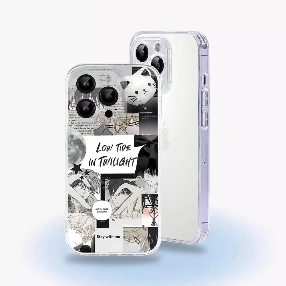 Transparent Soft Cover Phone Case - L-Low T-Tide in T-Twilight Design