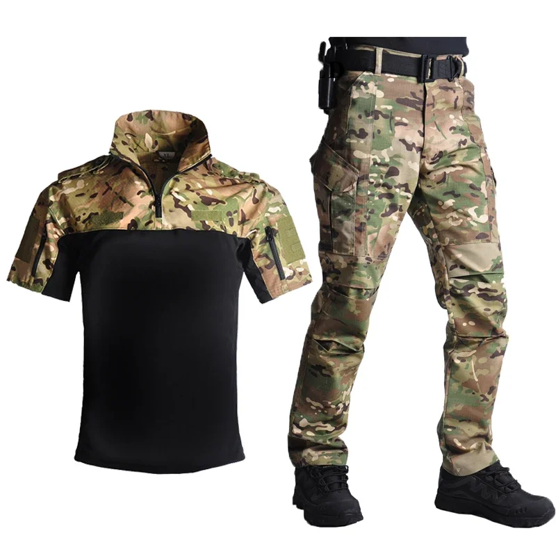 

Outdoor Airsoft Paintball Clothing Military Uniform Tactical Hiking Suit Combat Camouflage Shirts Multicam Cargo Pants for Men